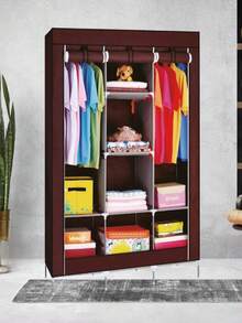 Armarios portátiles, armario de tubo de metal con cubierta de tela - Multicolor - Ver 7