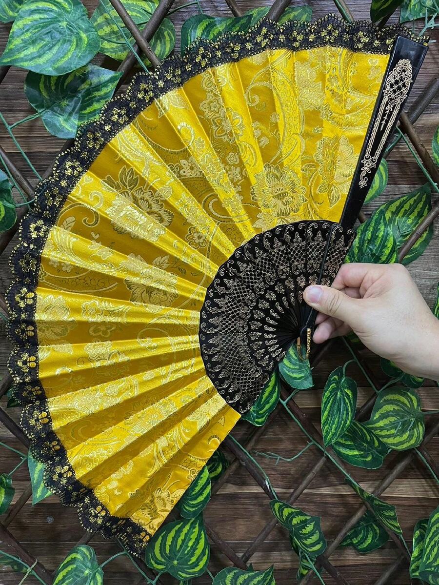 Hand Fans - Yellow - View 1