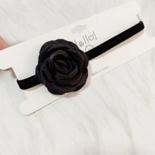 BMOR Elegant Velvet Choker Necklace Vintage Rose Flower Short Clavicle Chain Necklace Women Fashion Wedding Neck Collar Funky Jewelry Gift Valentines - Flower Choker - View 13