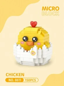 Bloques de construcción pequeños, modelos de animales lindos, decoración de oficina/hogar/coche, regalos de fiesta, decoración de habitación - Multicolor - Ver 14