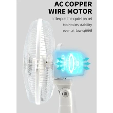 12In ventilador Solar Recargable De Mesa Cargador De Celular Ventilador eléctrico de mesa con luz y función de Banco de energía, portátil,escritorio, recargable, solar - Naranja - Ver 2