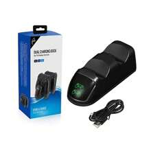 DATA FROG Base de Carga Dual para Control de con Chip de Protección Inteligente y Luz Indicadora LED para Base de Carga Rápida - Negro - Ver 9