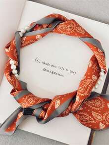 1 Miếng Retro Trân châu Khăn quàng cổ Dây chuyền Với Hoa Khăn quàng cổ Đối với phụ nữ , Đúng mốt Xương quai xanh Chuỗi Thanh lịch - Nhiều màu - Xem 8