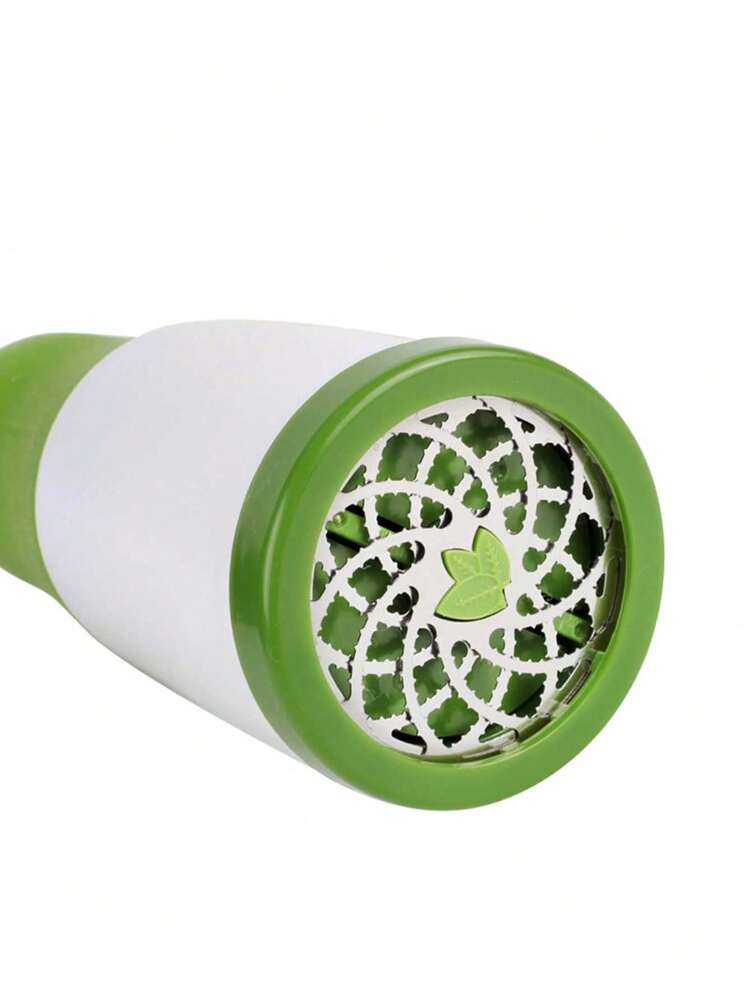 1 Pieza Cortador Y Picador De Vegetales Blanco Y Verde Para Cilantro - Verde - Añade 3