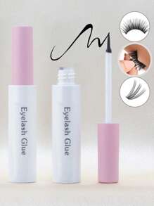 1 件假睫毛胶水 6ml，超形眼睫毛胶水，快干持久簇状睫毛延长胶水防水无乳胶眼睫毛胶水，适合敏感眼睛 DIY 假睫毛（黑色）睫毛胶水，睫毛胶水 - 黑色 - 查看 4