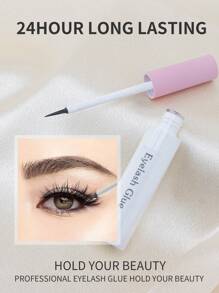 1 件假睫毛胶水 6ml，超形眼睫毛胶水，快干持久簇状睫毛延长胶水防水无乳胶眼睫毛胶水，适合敏感眼睛 DIY 假睫毛（黑色）睫毛胶水，睫毛胶水 - 黑色 - 查看 6