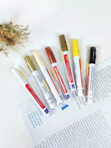 1pc Roise White Waterproof Tile Marker Grout Pen Wall Seam Pen 10Color Optional, For Tiles Floor Bathroom Decontamination Seam Repair, Stickers, Wall Decal, Vinyl Decal For Home Decorations, Spring Decoration Items Refresh Your Home, Rama Decoration Stickers