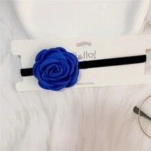 BMOR Elegant Velvet Choker Necklace Vintage Rose Flower Short Clavicle Chain Necklace Women Fashion Wedding Neck Collar Funky Jewelry Gift Valentines - Flower Choker - View 14