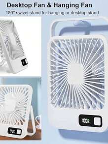 New Desktop/Wall Mounted USB Fan, Portable Mini Electric Fan For Home, Student Dormitory, Bedside, Small Size