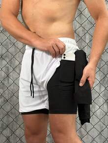 Men Shorts - 灰色 - 查看 2