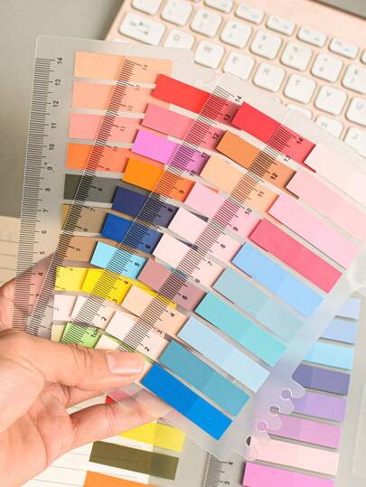 1000 قطعة ملصقات لاصقة من البولي إيثيلين ترفثالات ب- 5 أنماط مختلفة، ملصقات تذكير للطلاب، ملصقات تحديد للمكتب، ملصقات لاصقة قابلة لإعادة الاستخدام، 5 أنماط متنوعة