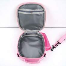 1 Miếng Nhẹ Có thể mang đi Túi tote Vỏ cứng Dễ thương Trường học Dã ngoại Túi Hộp cơm trưa - Hồng - Xem 5