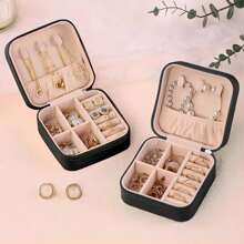 Personalisierte Damen maßgeschneiderte Light Luxury Diamond Letter Schmuckschatulle, modische personalisierte Leder Schmuck Aufbwahrungsbox, ein perfektes Geschenk für Mutter am Muttertag, Freundinnen und Jahrestage
