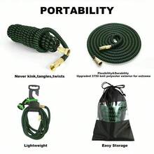 25-100FT Heavy Duty Expandable Flexible Garden Magic Water Hose Pipe With Spray Gun - Green - View 7
