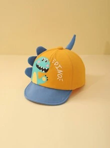 1頂嬰幼兒恐龍造型防曬棒球帽,適用於春夏秋季 - 彩色 - 查看 1