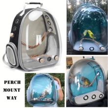 1入組鸚鵡攀爬繩鳥玩具U形寵物玩具鳥架鳥籠專用繩，配有站立棚的小鳥旅行背包配件