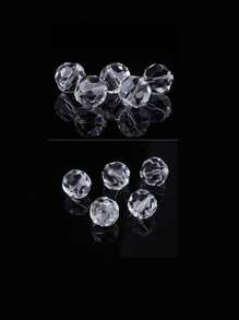 1 Strand Glass Beads, Beaded Bracelet/Necklace/Anklet/ Beads/Catholic /Buddhist Prayer Beads - Clear - View 3