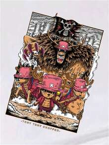 Playera Anime - Blanco - Ver 7