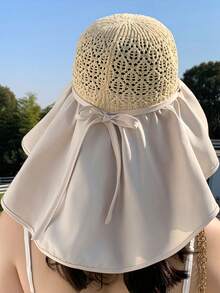 1入太陽保護漁夫帽/帽子，寬邊，適用於戶外旅行，韓國風格，透氣多用 - 彩色 - 查看 3