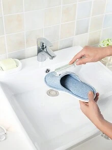 1隻多功能小鞋刷,家用清潔刷,適用於清潔鞋子、衣服、水槽、窗台、爐灶、牆壁、地板、浴缸、廚具等,家居清潔工具 - 彩色 - 查看 3