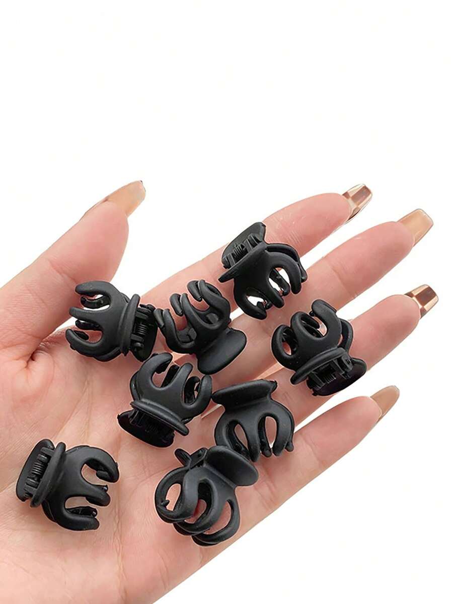 20 Pcs Fine Small Pumpkin Hair Claw Set For Women Fashion Charm Small Hair Claw Cute Hair Accessories For Girls Gifts Casual Claw Clips Hair Clips Hair Jaw Clip Hair Clamps Hair Clutch Hair Catcher Clip, Black Hair Accessories Fall Winter For Vacation Outfits Woman - Black - View 1