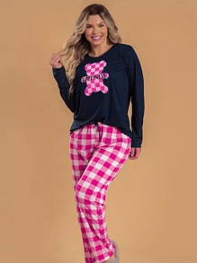 Women Pajama Sets - Màu xanh hải quân - Xem 5