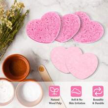 50-Count Compressed Face Sponge Natural Face Exfoliator Disposable Face Sponge For Cleansing Round Soft Face Cleansing Pad With Storage Container For Home And Travel.