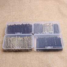 Caja de 100 piezas Pasador de cabello de Estilo Occidental en colores negros, ideal para peinados, ondulados, estilos coreanos y japoneses. Accesorios de pelo duraderos y retro en forma de cruz, no se destiñen y perfectos para uso diario.