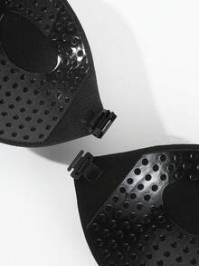 3入組女性胸部貼矽膠貼布 - 黑色 - 查看 5