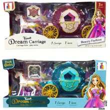 Carruaje Muñecas Princesas De Juguete Dream Garden 23x10cm - Rosa - Ver 5