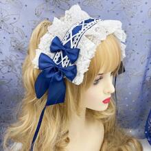 1 件女士多色蝴蝶结装饰头带，洛丽塔巴洛克少女风格，适合日常使用、角色扮演、外出、万圣节百搭发饰 - 彩色 - 查看 15