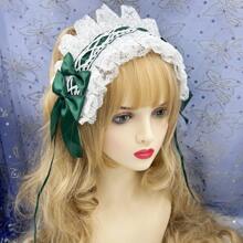 1 件女士多色蝴蝶结装饰头带，洛丽塔巴洛克少女风格，适合日常使用、角色扮演、外出、万圣节百搭发饰 - 彩色 - 查看 4