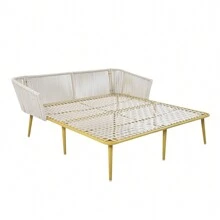 Nestfair Outdoor Patio Daybed With Washable Cushions