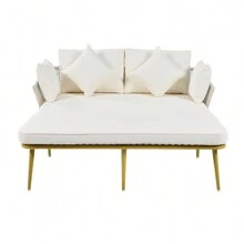 Nestfair Outdoor Patio Daybed With Washable Cushions