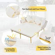 Nestfair Outdoor Patio Daybed With Washable Cushions