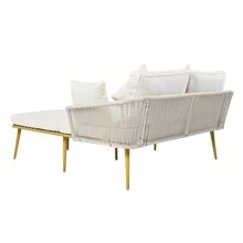 Nestfair Outdoor Patio Daybed With Washable Cushions