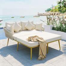 Nestfair Outdoor Patio Daybed With Washable Cushions