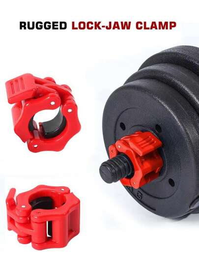 2pcs Barbell Dumbbell Buckle, Sturdy And Non Slip Lock Barbell Cover, Suitable For Exercise And Fitness Gym Accessories