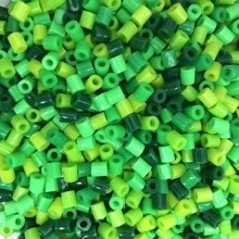 Pana-beads 500 pezzi/confezione, perline da fondere da 5mm, 9 colori misti, dimensione classica, compatibili con Hama e Perler, per arte a pixel, artigianato e regali fatti a mano, creazione di gioielli, ricambi, perline Perler