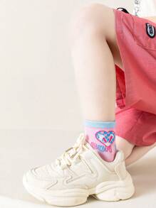 Conjunto de 5 pares de calcetines para niñas con tono de color rosa, calcetines finos de malla para primavera y verano. Los diseños son de flores blancas, rosas, personajes de dibujos animados, lindas rayas, flores bonitas, lazos lindos, conejos lindos, corazones, dopamina, etc. Variedad de diseños adecuados para escolares y niños. Calcetines de media pantorrilla y tobilleros disponibles para estilos animados, elegantes, dulces, de princesa y escolares.