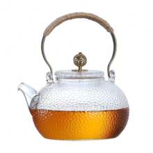 A Glass Teapot, A Copper Handle Teapot, A Filtering And Boiling Teapot, A Kung Fu Tea Set With Hammer Pattern And A Lifting Beam Teapot - White - View 13