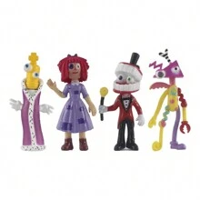 Figuras decorativas de payasos de circo 8 piezas - Morado - Ver 2