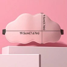 3d藍色雲形眼罩,採用冰絲面料降溫,遮光助眠,可愛女孩頭帶式柔軟舒適,學生佩戴耳朵無壓力