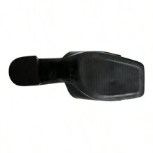 Artemisa Block Heel Slip On Sandals - màu đen - Xem 5