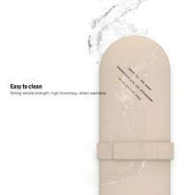 1個旅行化妝刷架,化妝品收納袋,化妝品收納袋,化妝用品收納袋,矽膠小化妝刷包 - 杏色 - 查看 5