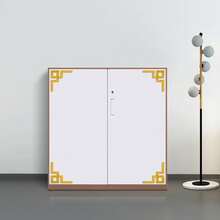 4pcs Thích hợp Đối với Nhà  Tường Góc Đồ trang trí Sắp xếp Hình dán , Tự dính Có thể tháo rời Acrylic Giấy dán tường - Vàng - Xem 2