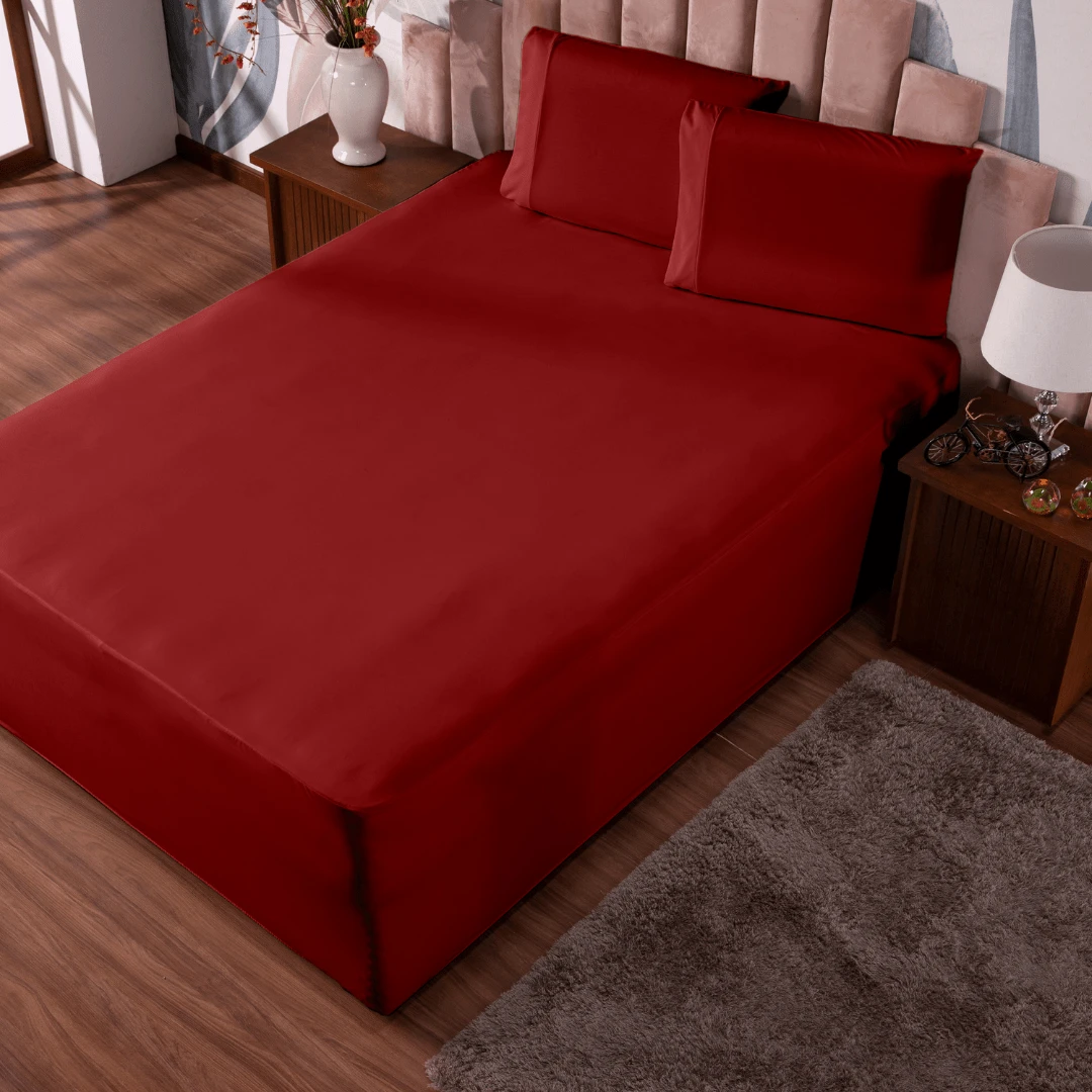 Sheet Sets With Pillowcases - Đỏ - Xem 1