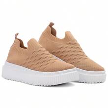 Women Wedge Sneakers - Nude - 查看 2
