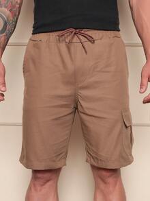 Men Denim Shorts - Rỉ Nâu - Xem 2