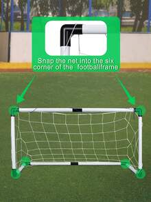 Portable Soccer Goal For Kids With Carry Box - Easy To Install Lightweight Fun, Outdoor Indoor Backyard Training Games For Children Youth Adult - White - View 4